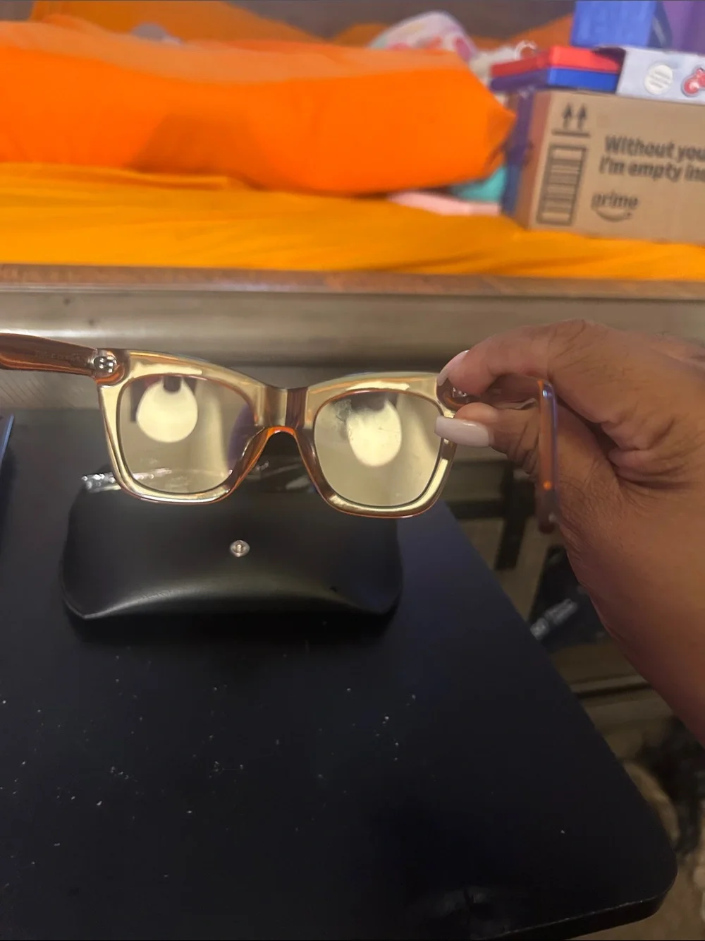 DIFF Black Sunglasses Case